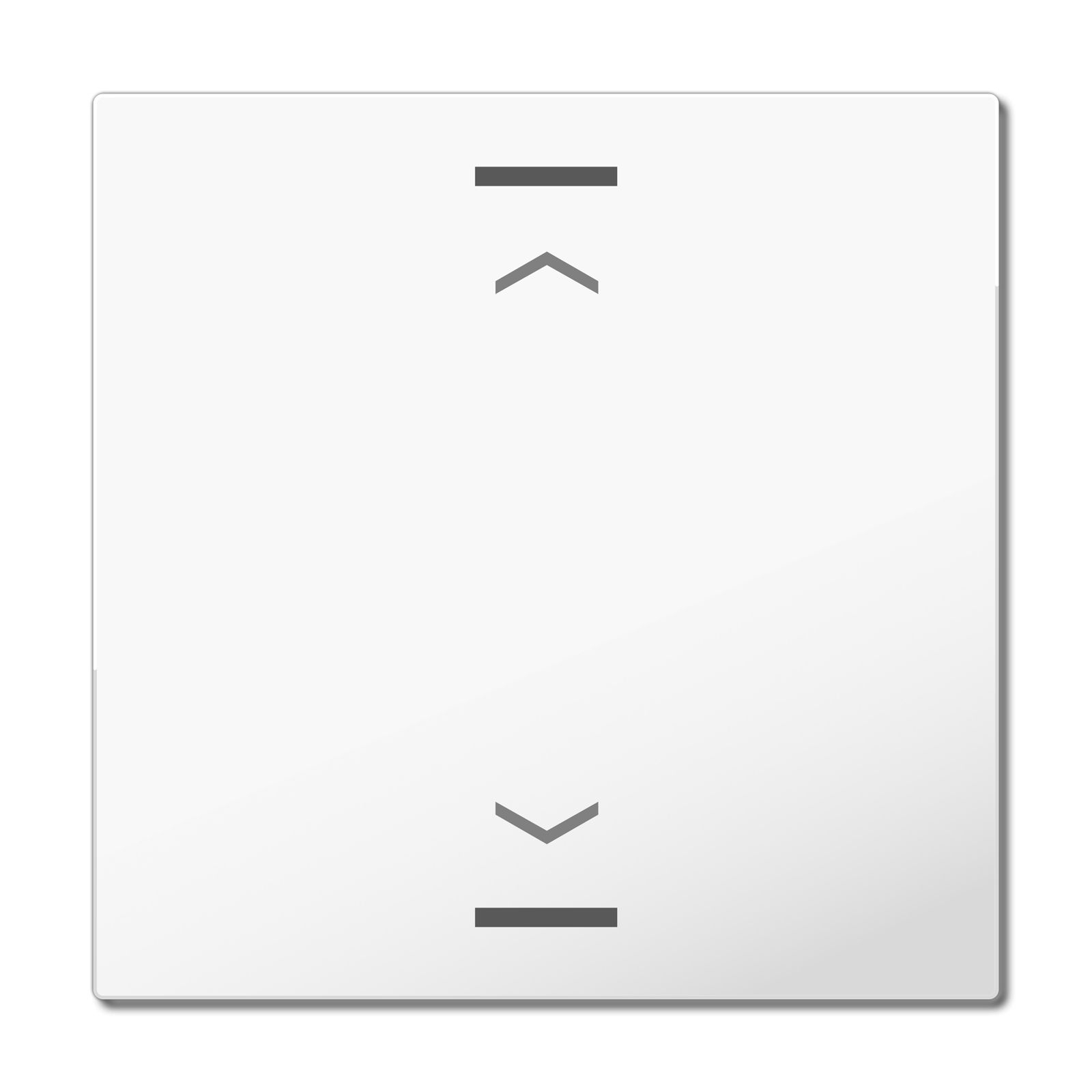 MDT BE-TAL63W104.A1 MDT Wippe für KNX Taster Light 63 1-fach, Studioweiß glänzend, Jalousie