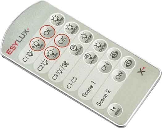 ESYLUX EM10425547 Endanwender-Fernbedienung Mobil-PDi/User si