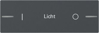 Gira 862328 Wippe Wippenset 3-fach individuell Tastsensensor 4.55, anthrazit