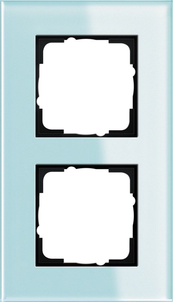 Gira 021218 Abdeckrahmen 2-fach, Gira Esprit, Glas mint