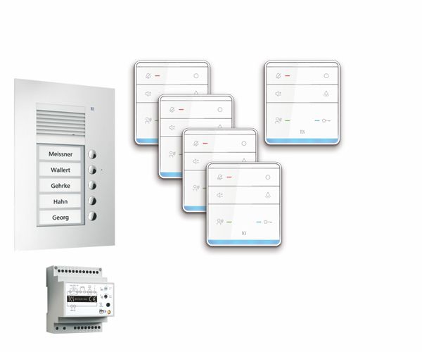 TCS PPUF05-EN/01 Audio-Außenstation, Serie PUK, einspaltig mit Freisprecher TASTA Audio 5 WE