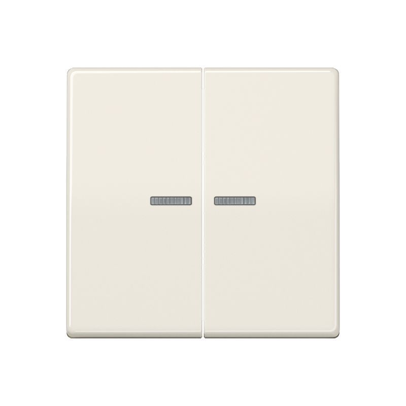 Jung AS591-5KO5BF Wippe 2-fach, mit Lichtleiter, Thermoplast, Serie AS, weiß (ivory)