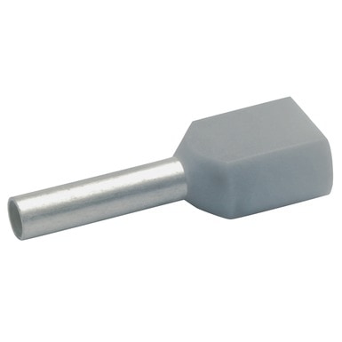 Klauke 870/8 Zwillingsaderendhülsen 2x0,75 mm², grau