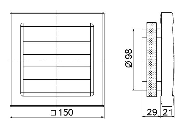 Maico AKE100/1 Lüfter für Kellerentfeuchtung, DN 100, Fördervolumen 92 m³/h (Nachfolger des AKE100)