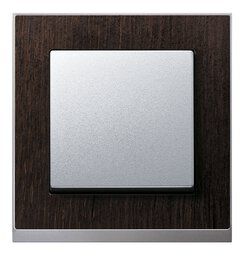 Merten MEG4030-3671 Rahmen 3-fach, M-Pure Decor, Wenge/aluminium
