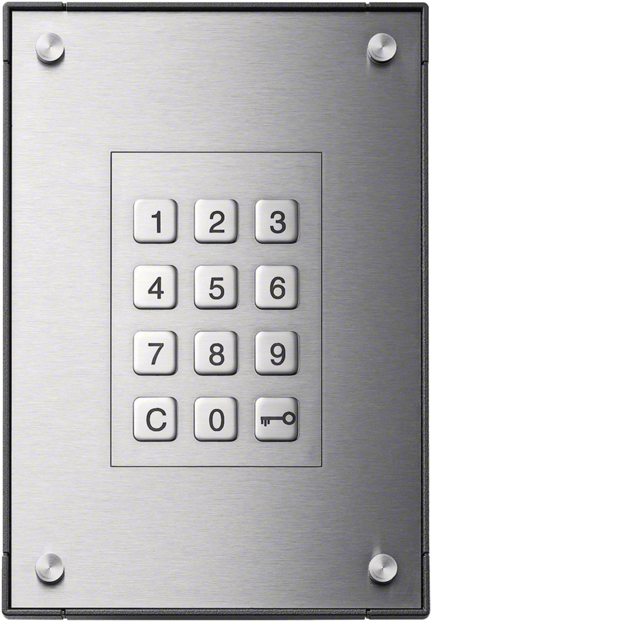 Elcom 1002411 Codeschloss Aufputz Edelstahl für Zugangskontrollsysteme