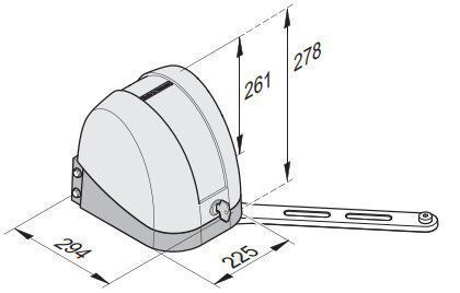 Sommer 3735V000 Drehtorantrieb twist AM Set 1-flg.