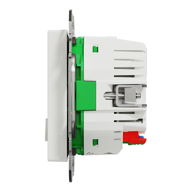 Merten MEG2380-0325 Connected Schutzkontakt-Steckdose 16A, System M, Aktivweiß glänzend, Thermoplast brillant