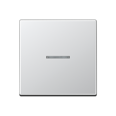 Jung A10911STRFAL KNX RF Taster 1-fach, Duroplast lackiert, Serie A, aluminium
