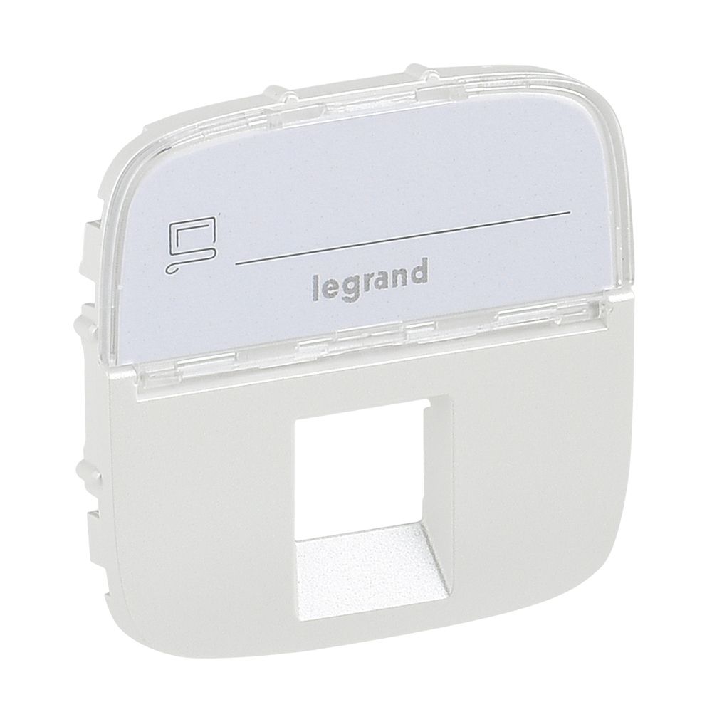 Legrand 755479 Abdeckung mit Beschriftungsfeld für Telefon- oder Datendose