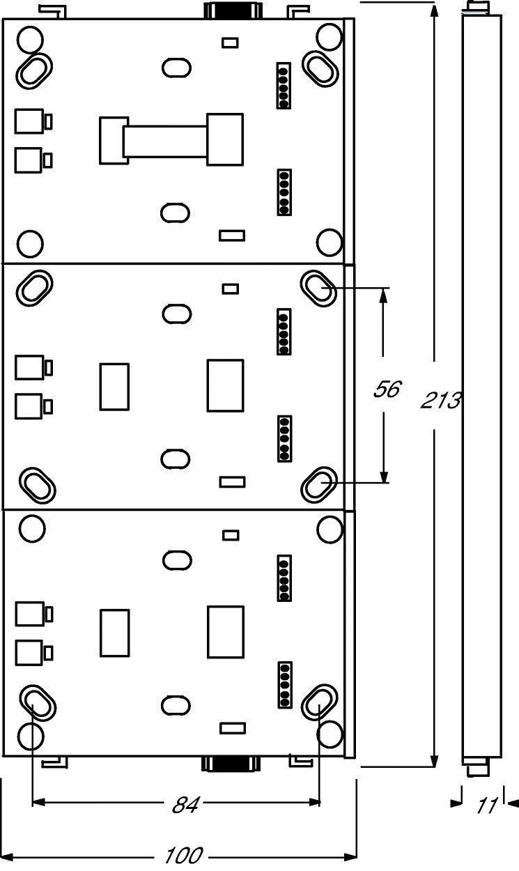 Busch-Jaeger 6346/12-101 Grundträger 3-fach, Busch-priOn
