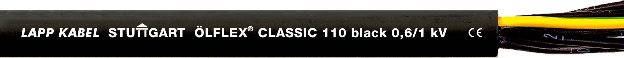 Lapp 1120340 Steuerleitung ÖLFLEX® CLASSIC 110 Black 0,6/1kV 3G2,5
