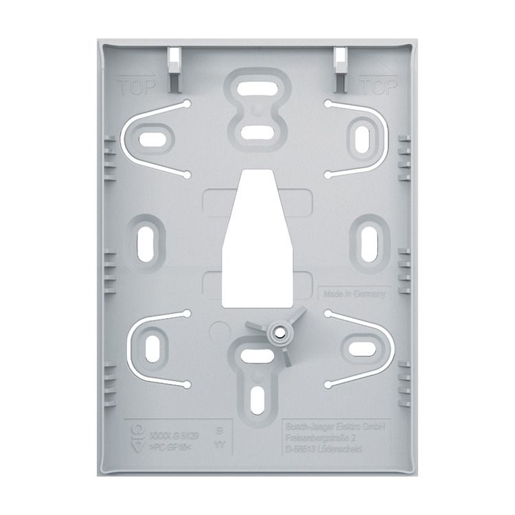 Busch-Jaeger SAS/A.0.11-83 AP-Rahmen klein, aluminium silber matt, Busch-Tenton