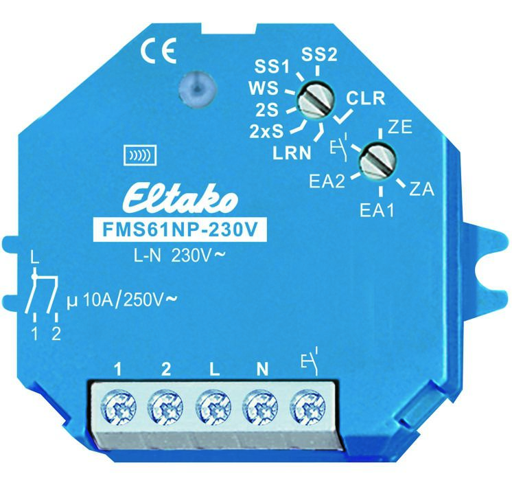 Eltako FMS61NP-230V Multifunktions-Funkschalter 2 Kanäle, für Einbau