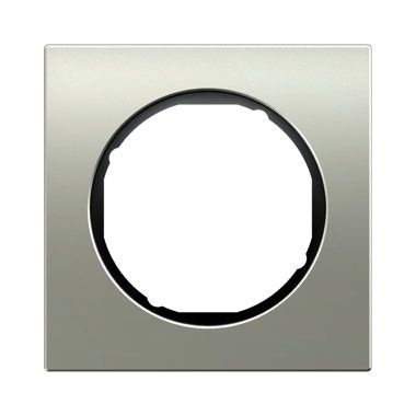 Berker 10112204 Rahmen 1-fach, R.3, Edelstahl/schwarz