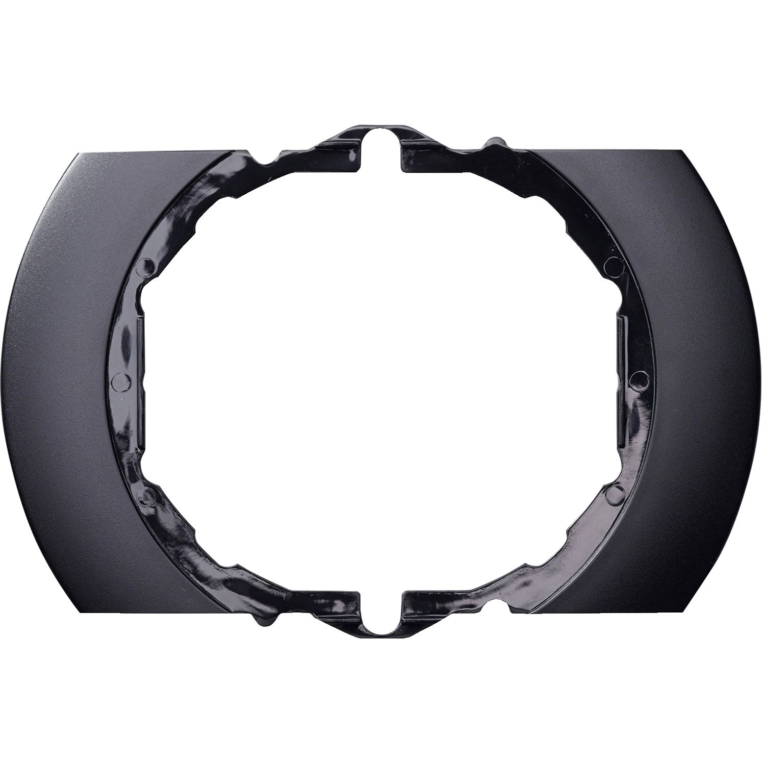 Elso WDE011505 Wandschutz Mittelrahmen, Renova Flush, schwarz