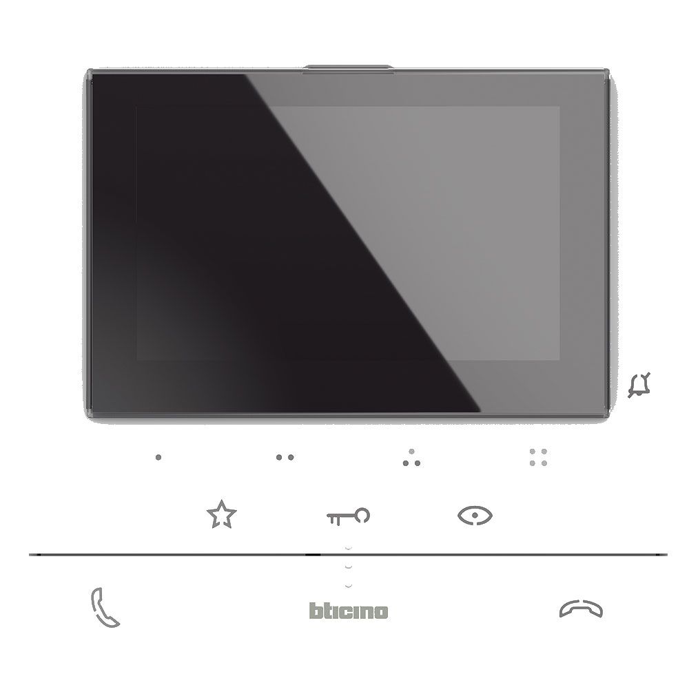 Legrand Bticino 364922 Flex'ONE Video-Set mit Türstation LINEA3000 (1 und 2 Ruftasten) + CLASSE100 V16E