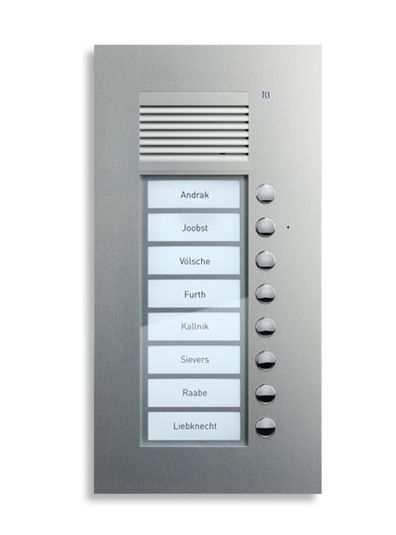 TCS PPU08-EN/02 Sprechanlagen-Set Unterputz für 8 WE