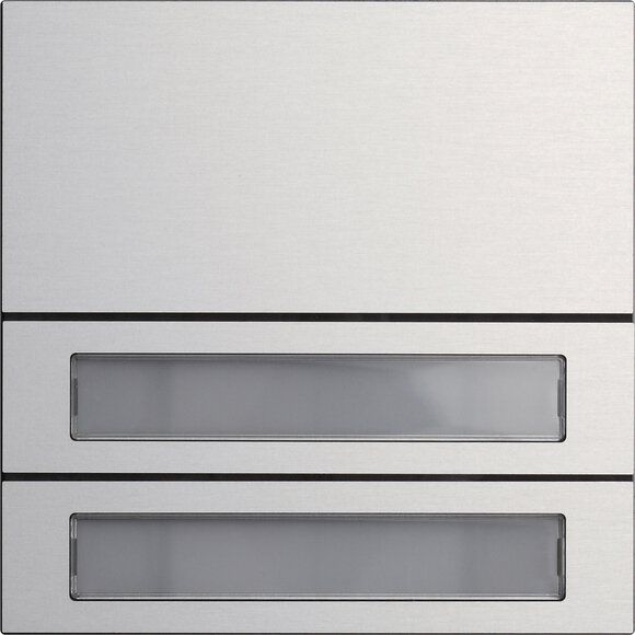 Gira 5532926 Ruftastenmodul 2-fach, System 106, aluminium