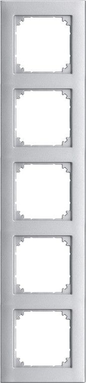 Merten 486560 Rahmen 5-fach, M-PLAN, aluminium