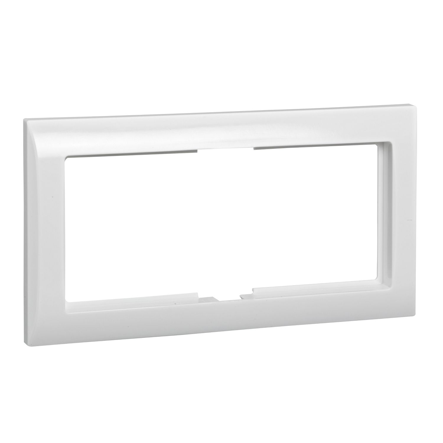 Elso ELG264234 Rahmen 2-fach ohne Mittelsteg, Duroplast, Joy, reinweiß glänzend