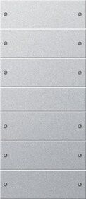 Gira 218626 Wippenset 6-fach (3+3), System 55, Farbe alu(lackiert)