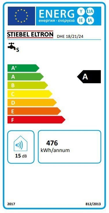 Stiebel Eltron 202656 Komfort- Durchlauferhitzer DHE 18/21/24