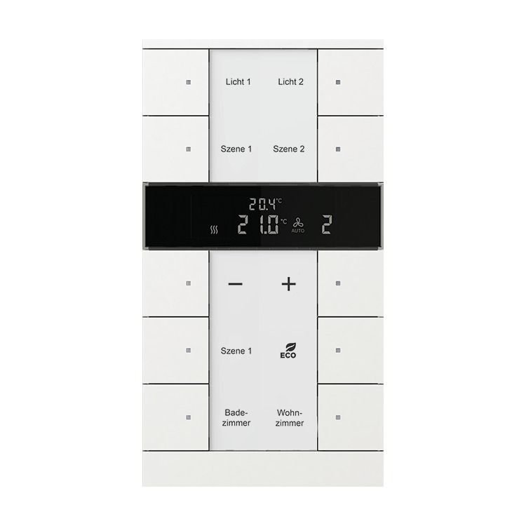 Busch-Jaeger SBR/U10.0.11-884 Busch-Tenton KNX Raumtemperaturregler 10-fach, studioweiß matt, Busch-Tenton