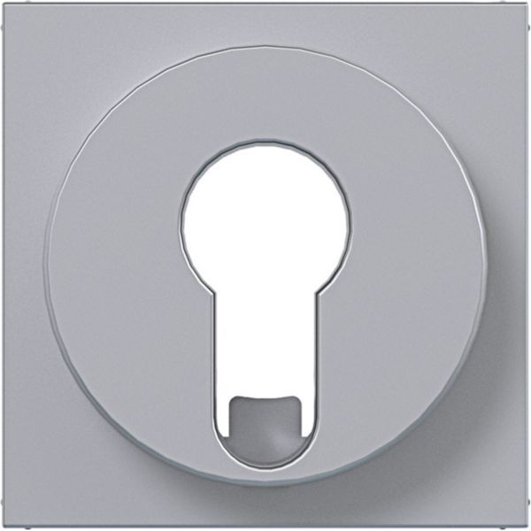 Hager WAF1312TA Zentralstück für Jalousie-Schlüsselschalter/-taster für DIN-Profilzylinder, A.x/C.x, titan matt