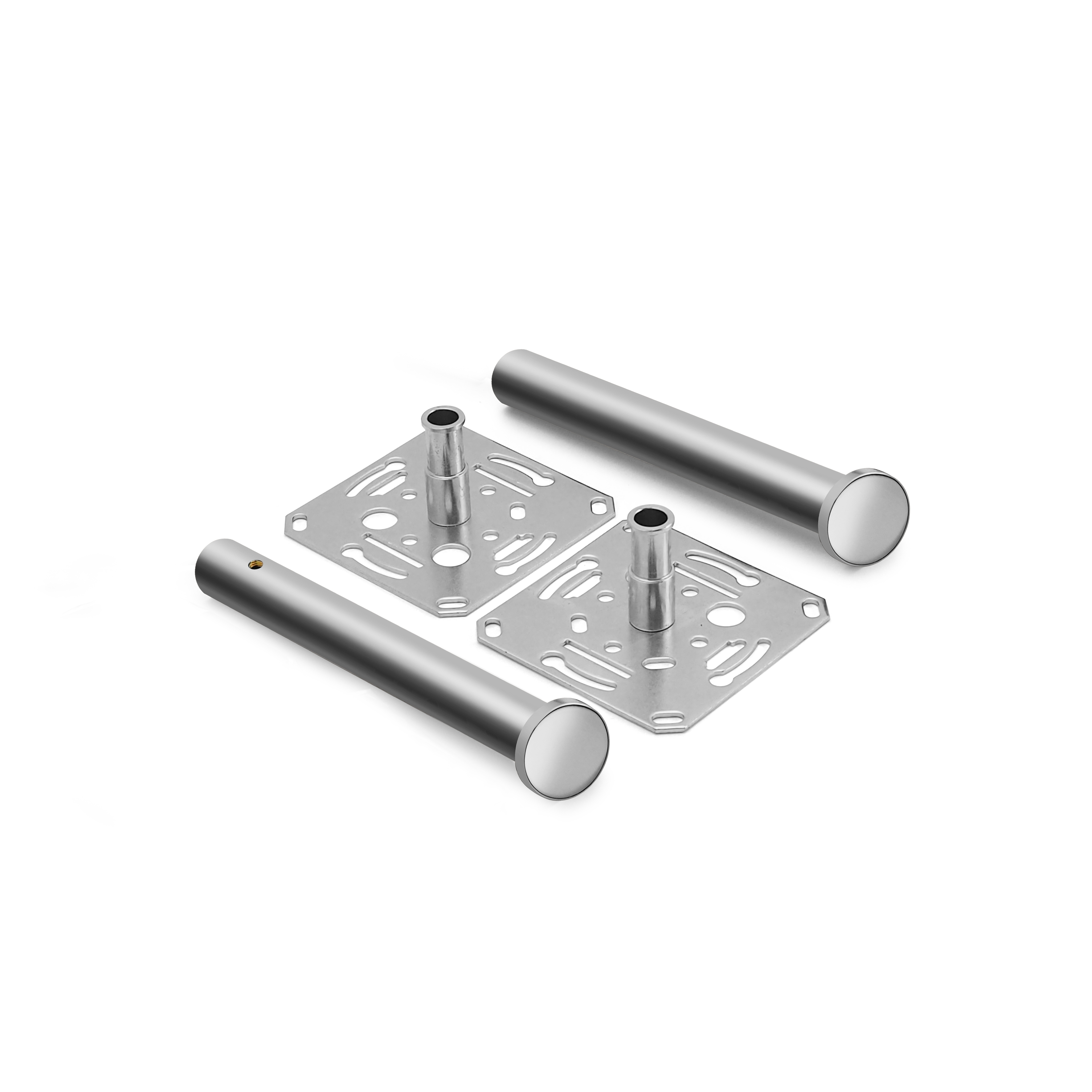 qles RHS0110 Regalhalter 120 mm (2 Stck.), für Merten D-Life/System-M, Chrom