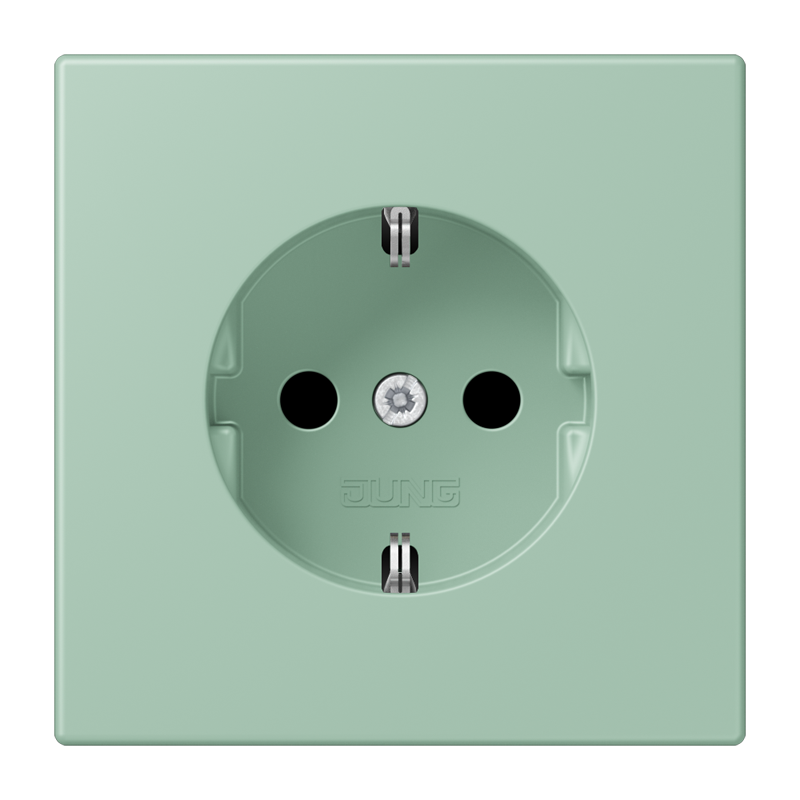 B-Ware Jung LC1520KI217 Schutzkontakt-Steckdose, Safety+, Les Couleurs® 32041, vert anglais clair