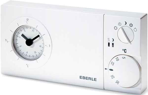Eberle EASY 3 SW Uhrenthermostat analog mit Wochenprogramm 230V