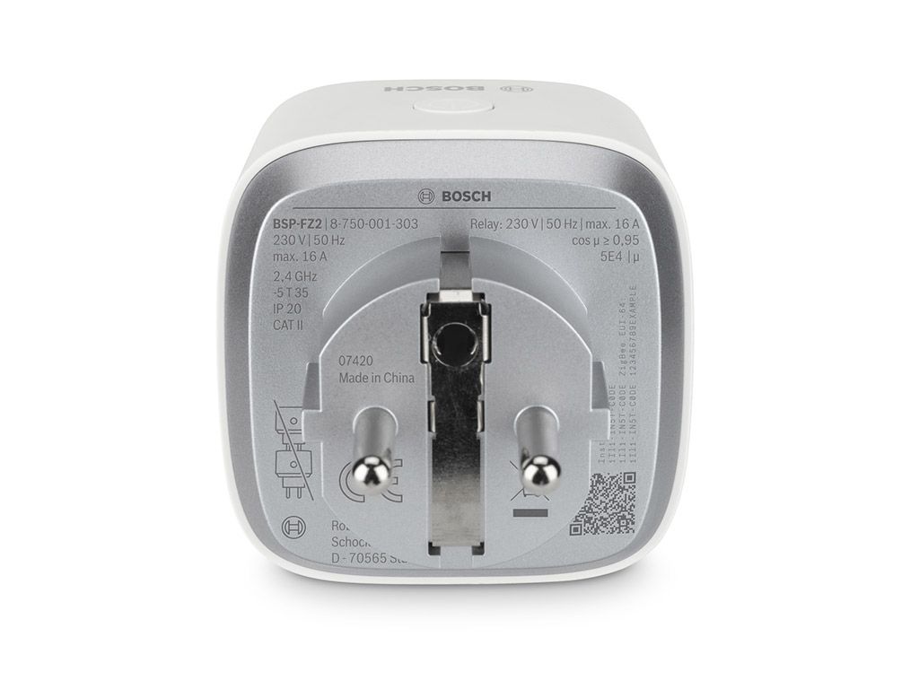 Bosch 8750001300 Smart Home Funk-Zwischenstecker mit Energieanzeige, 60x60x83 mm