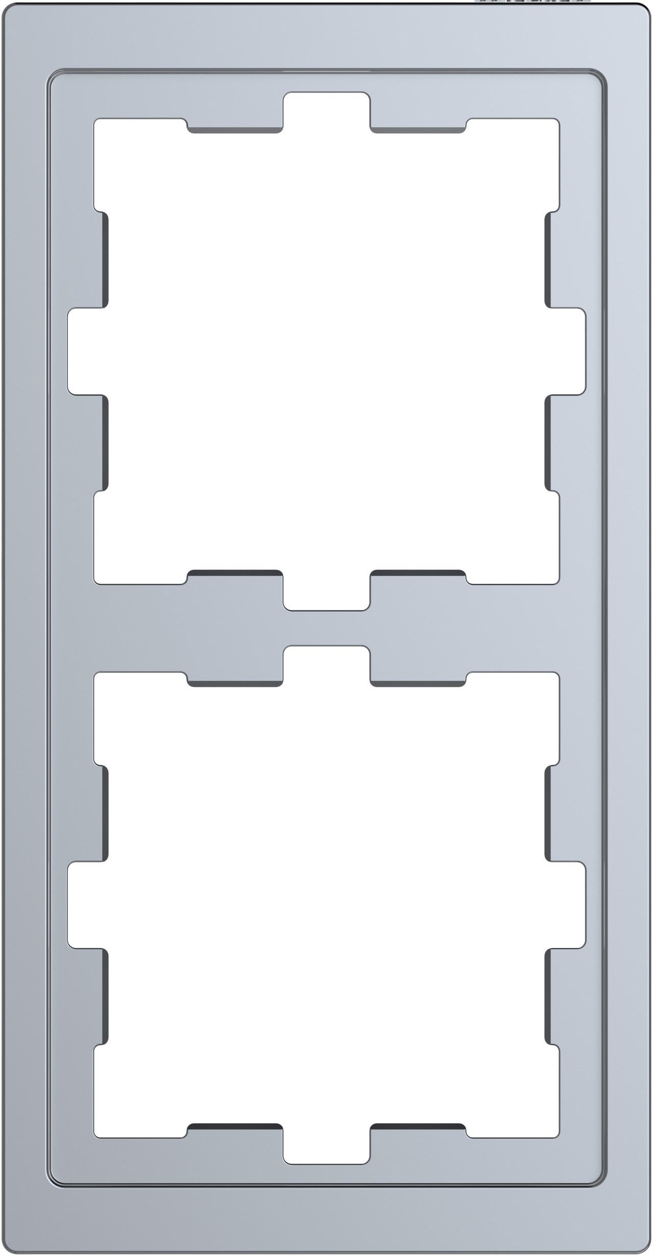 Merten MEG4020-6536 Rahmen 2-fach D-Life Edelstahl