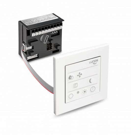 Lunos 41197 Smart Comfort Steuerung mit integriertem Funkmodul 5/SC-RF für LUNOMAT, Nexxt, Serie e², ego und RA15-60