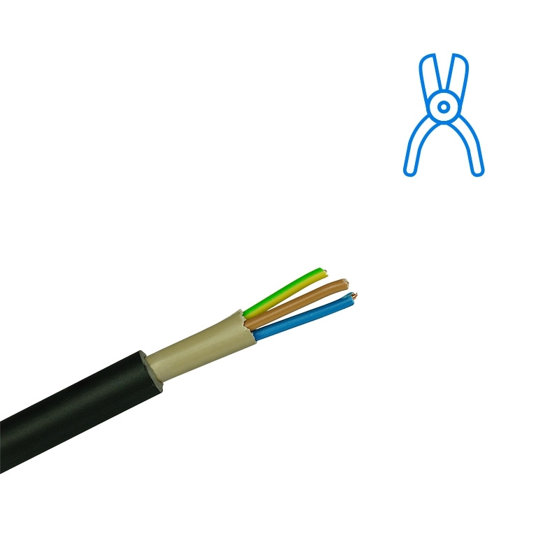 B-Ware - Erdkabel NYY-J 5x6 mm², eindrähtig, 45 Meter Ring
