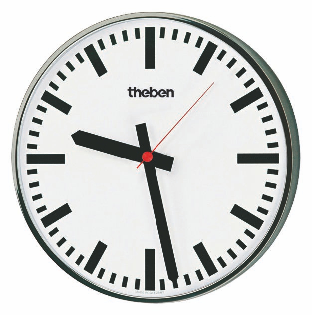 Theben 5009241 OSIRIA 241 BR KNX Nebenuhr, einseitige Wanduhr