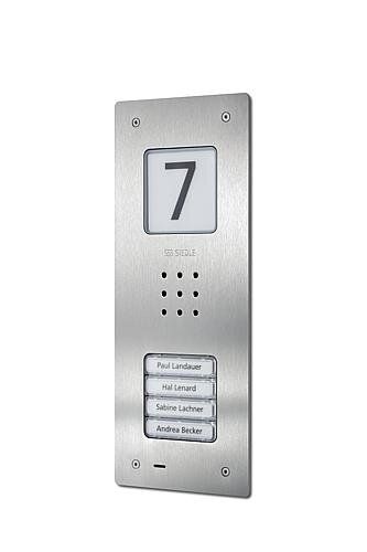 Siedle CAU850-4-0E Audio-Türstation Compact für 4 Wohneinheiten, Unterputz