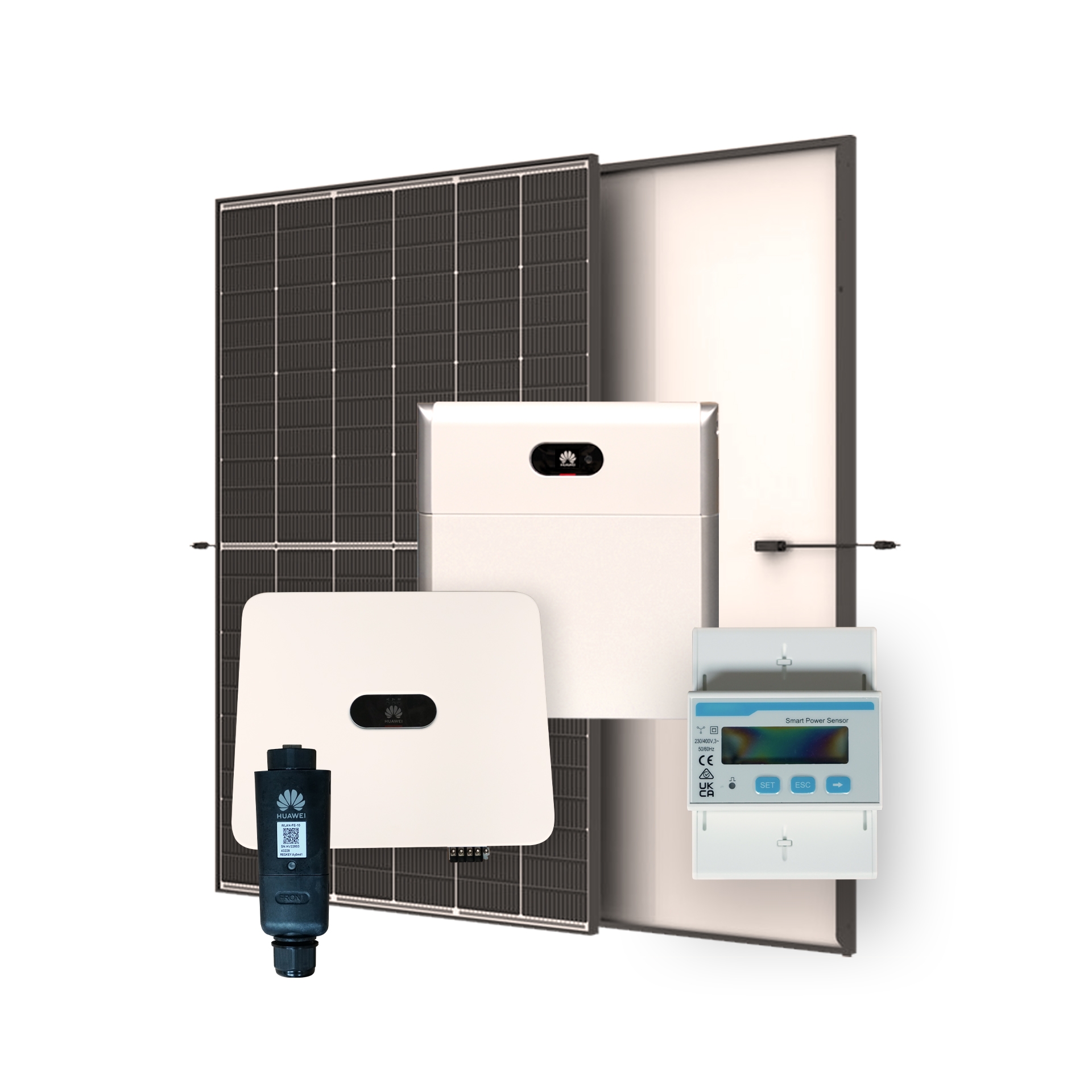 Huawei E24-PV-SET1-THH-9.0 PV-Anlage 9 kWp mit Speicher 5 kWh (Trina Glas-Glas Hochleistungssolarmodul 450 Wp)