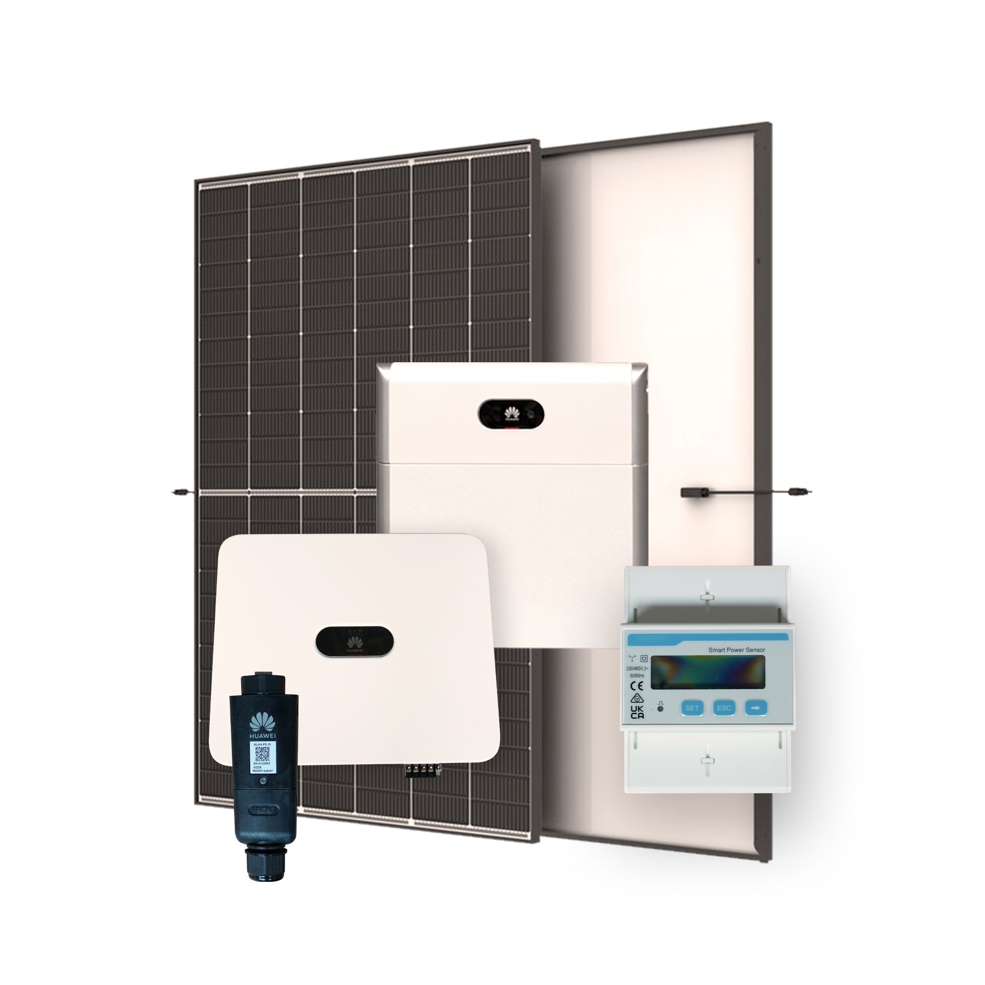 Huawei E24-PV-SET1-THH-15 PV-Anlage 6,975 kWp mit Speicher 7 kWh (Trina Glas-Glas Hochleistungssolarmodul 465 Wp)