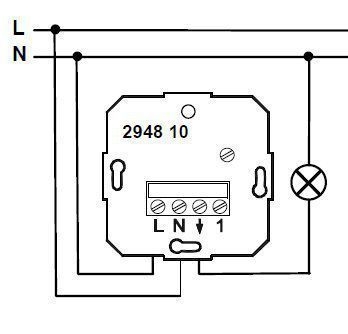 Berker 294810 Zeit-Relais-Schalteinsatz Hauselektronik