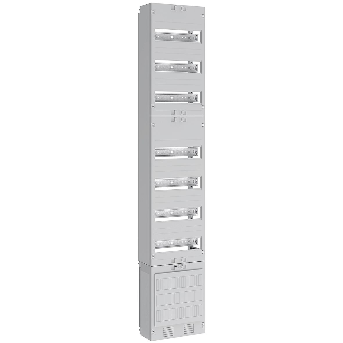 ABN VS19 Verteilerfeld 1V, mit Schienen, Anschlussklemmen 1V7, 5-polig, BxH 250x1350 mm