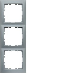 Berker 10139939 Rahmen 3-fach S.1 aluminium matt lackiert