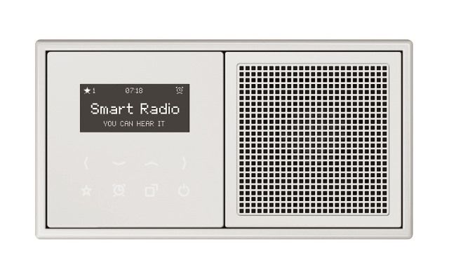 Jung DABLSWW Smart Radio DAB+, Serie LS, alpinweiß