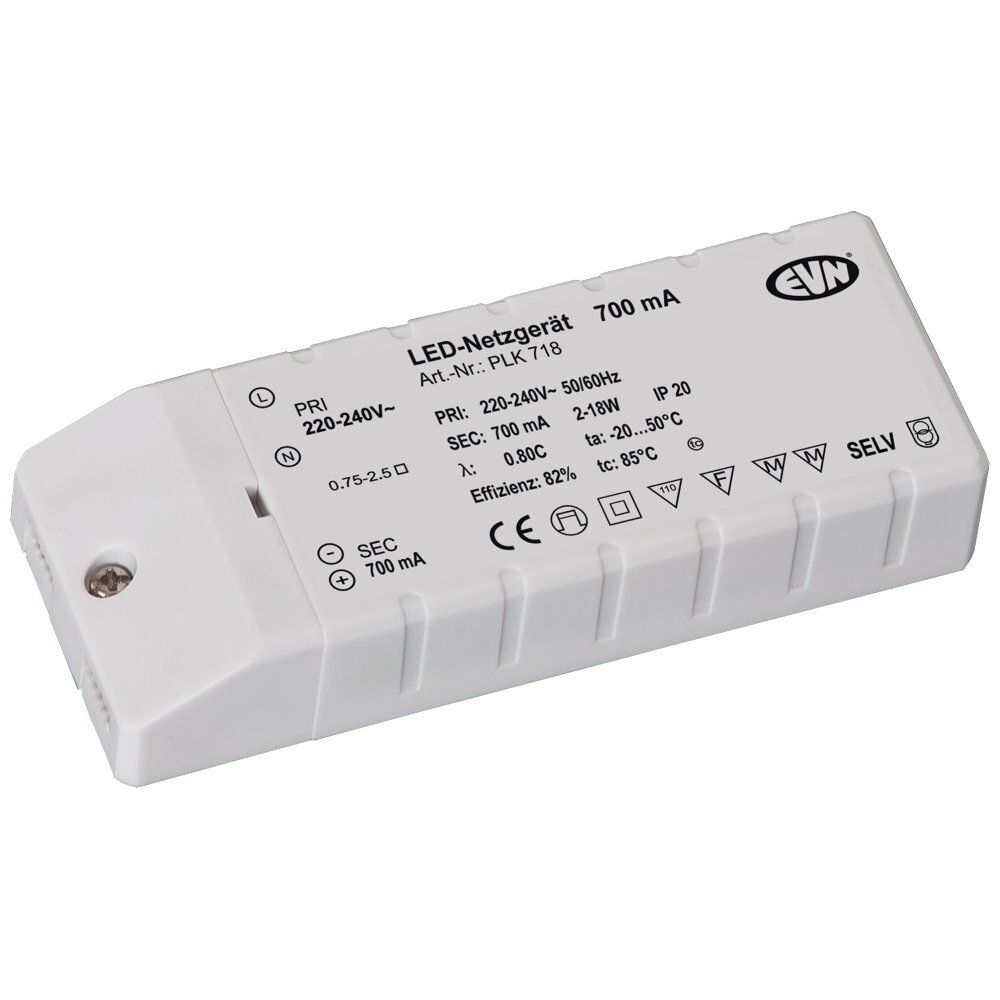 EVN PLK718 LED-Netzgerät 700mA 1,5-18 Watt, IP20