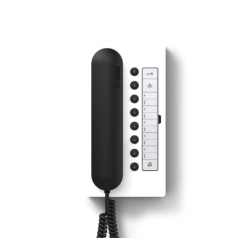 Siedle BTC 850-02 WH/S Haustelefon Comfort, weiß glänz./sw