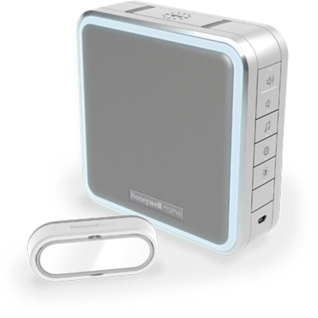 Honeywell DC915SGL Funkgong-Set, silbergrau, 8 Melodien