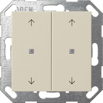 Gira 517401 KNX Taster Wippe 2-fach mit Pfeilsymbolen System 55