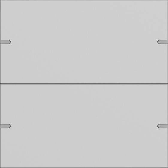 Gira 5022915 Wippenset 2-fach für Tastsensor 4.95, Aluminium grau matt (lackiert)