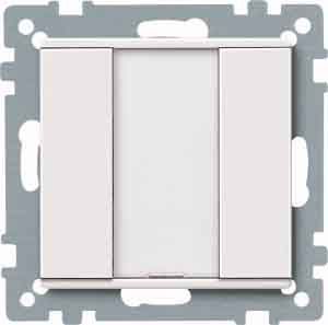 Merten 627519 Taster 1-fach plus, System M, polarweiß